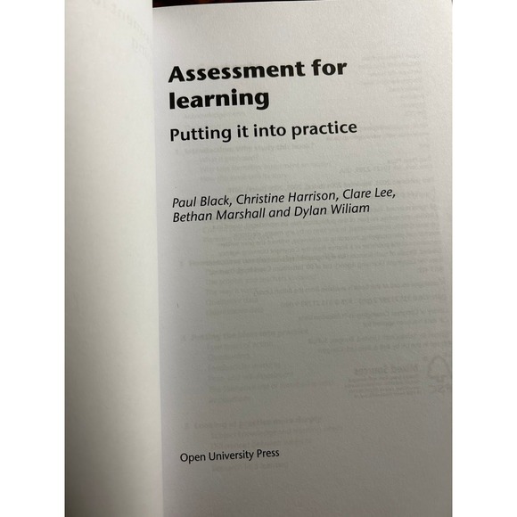 Assessment for Learning - Picture 2 of 3